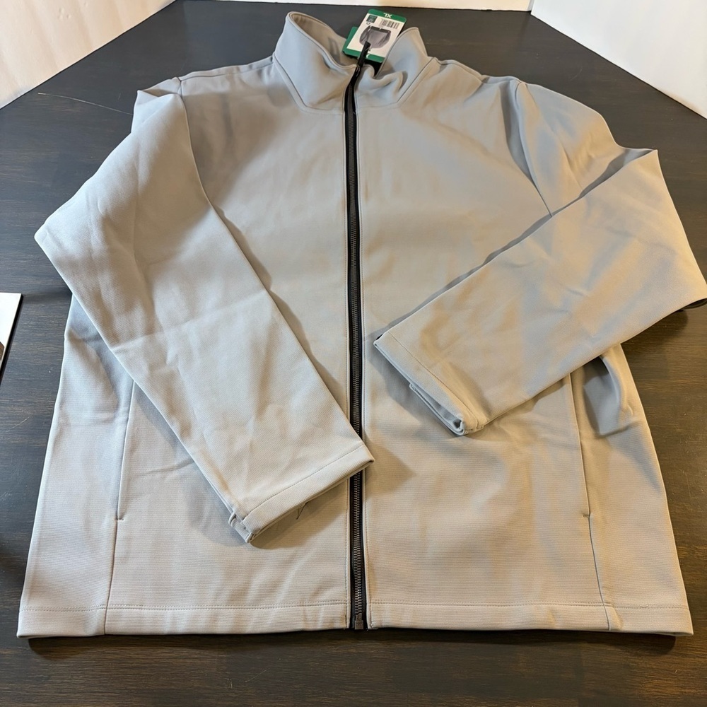 32 Degrees Men’s Full Zip Jacket – Light Gray – Size XL